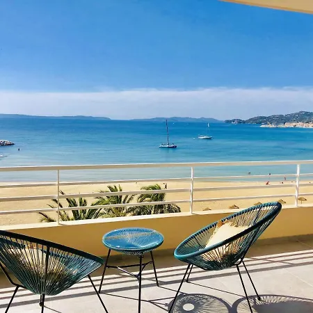 T3 Front De Dernier Etage Vue Petit Havre De Paix Pour Vos Emplacement Unique Vue Panoramique A 180 Degres Pour Ce T3 En Face De La Front De Vue Sur Les Iles 5 Et Dernier Etage Avec Ascenseur Apartment Le Lavandou